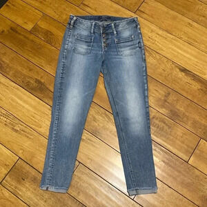 Silver Elyse skinny crop jeans